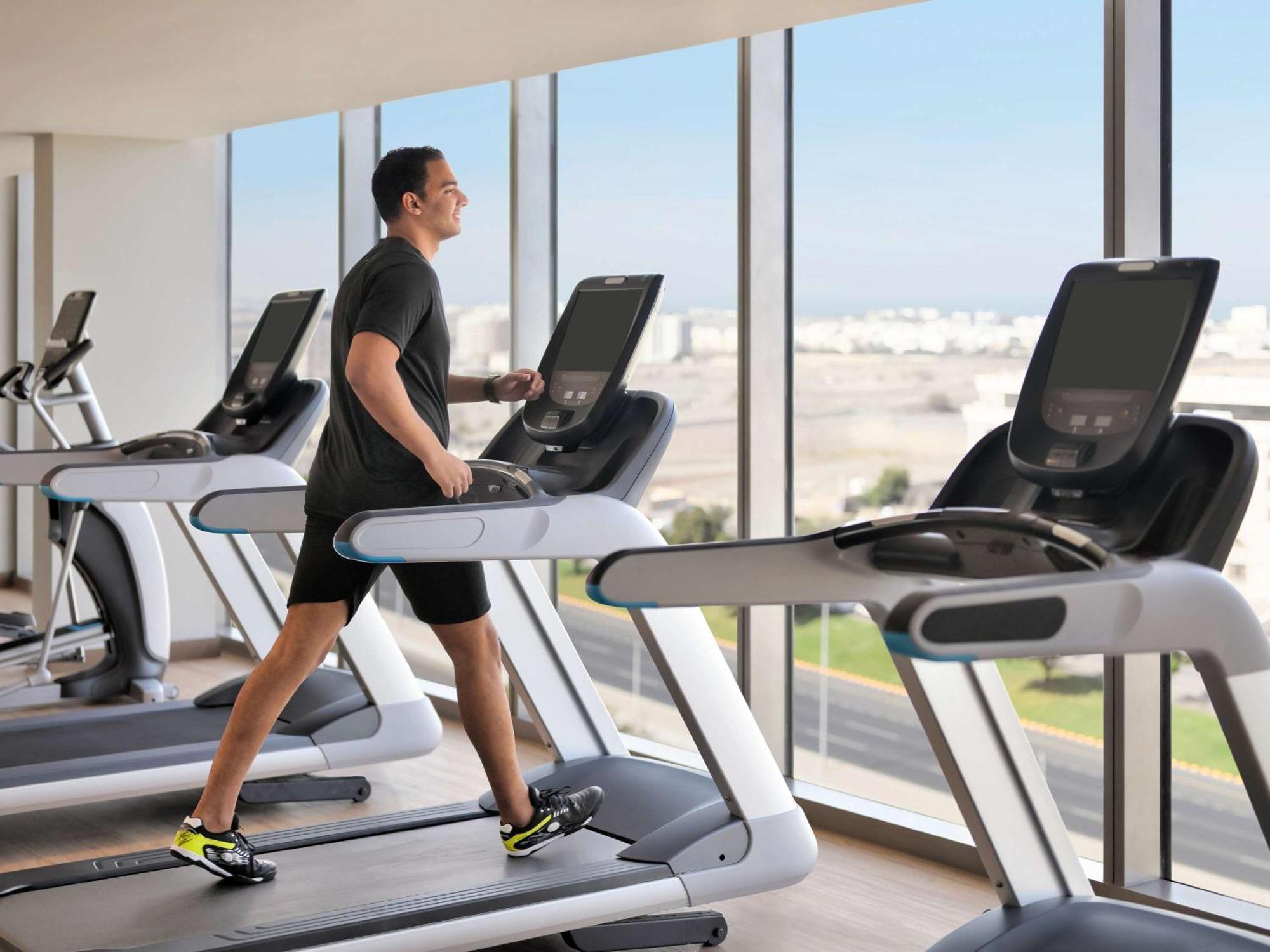Moevenpick Hotel & Apartments Ghala Muscat Exterior photo A treadmill